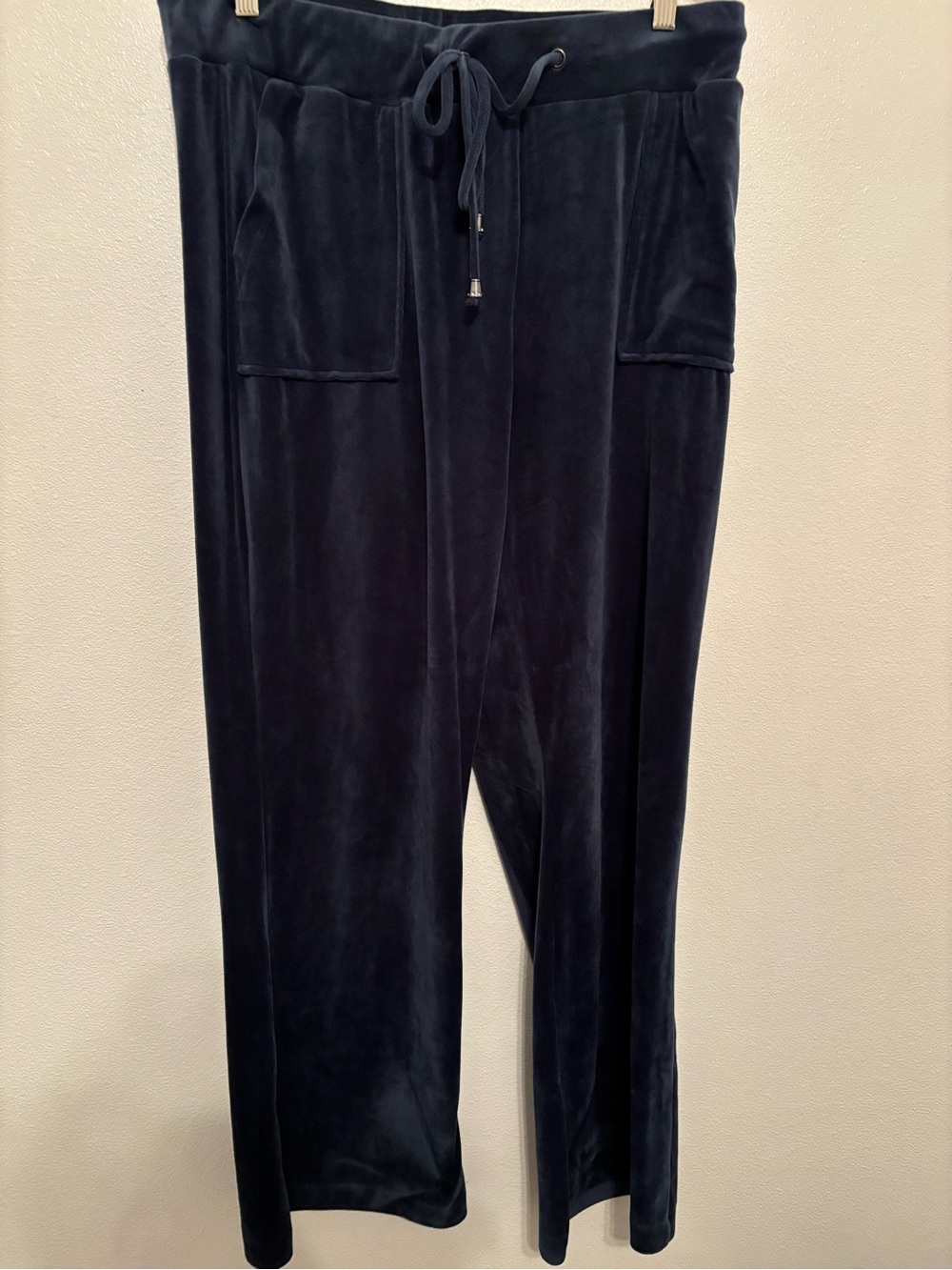 Cable & Gauge velvet/velour wide-leg lounge pants. XL